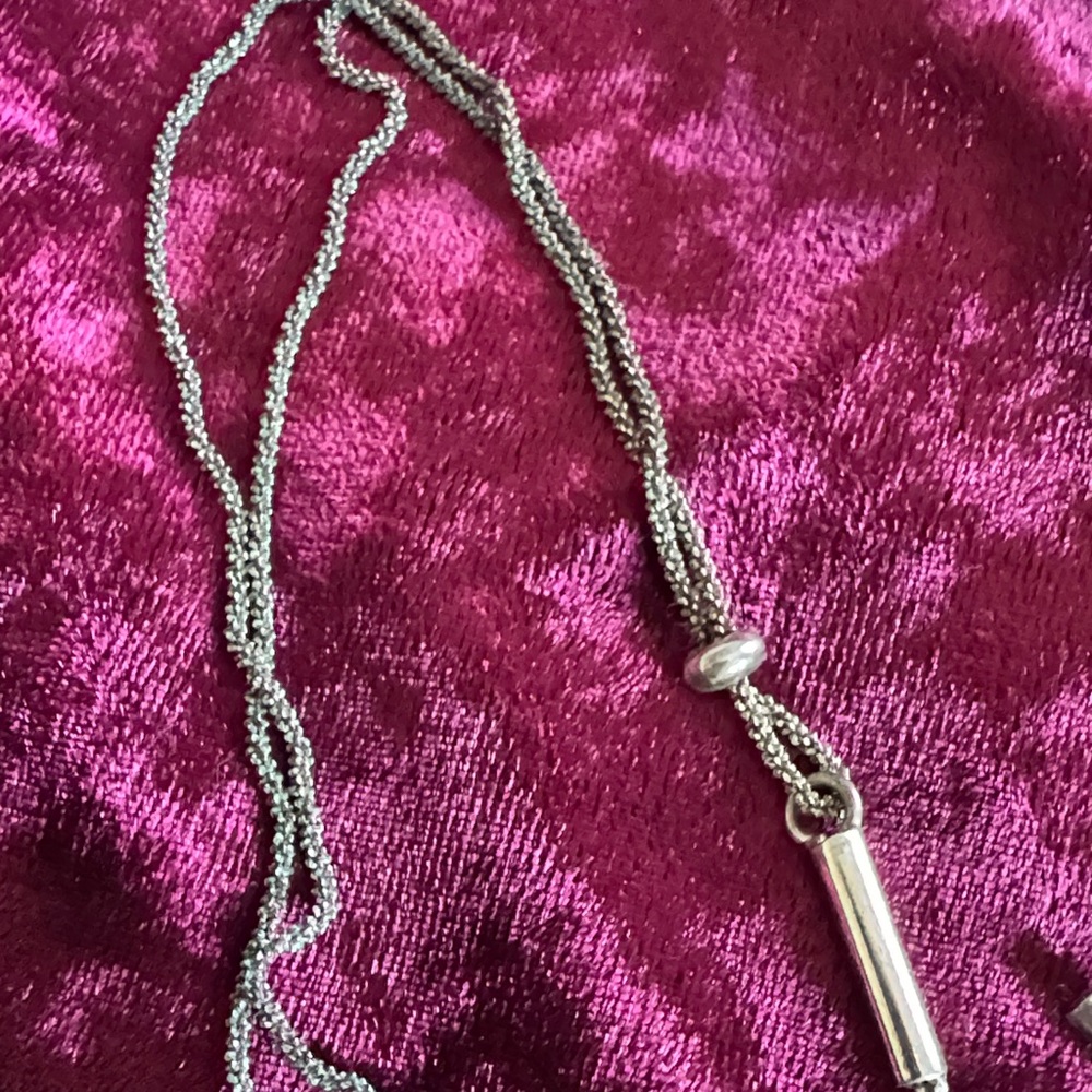 Silpada Silver Bar Drop Necklace & Earring Set - Picture 6 of 9
